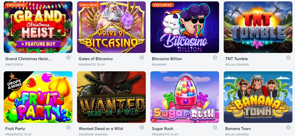 Bitcasino Slots Games